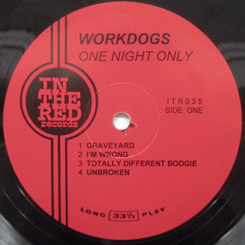 WORKDOGS - One Night Only! (US Orig.LP)