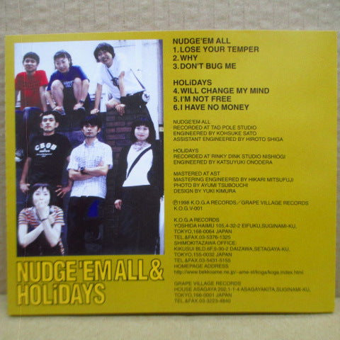 NUDGE’EM ALL & HOLiDAYS-Split (Japan Orig.CD-EP)