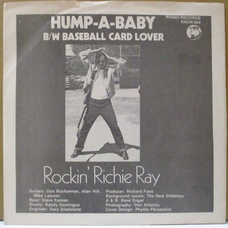ROCKIN' RICHIE RAY (ロッキン・リッチー・レイ)  - Baseball Card Lover (US オリジナル 7")