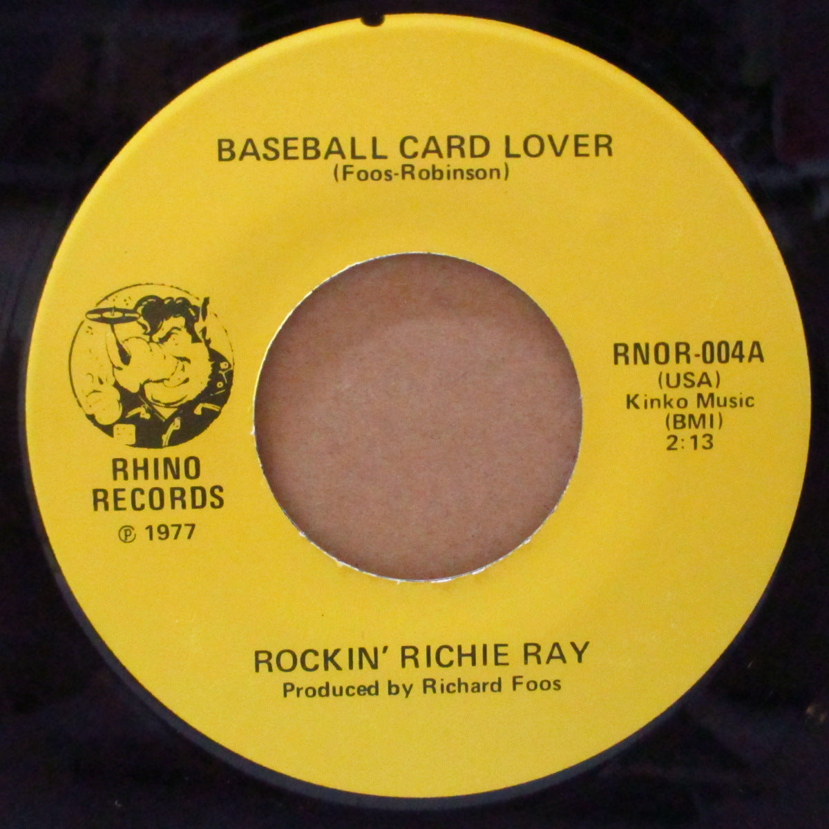 ROCKIN' RICHIE RAY (ロッキン・リッチー・レイ)  - Baseball Card Lover (US オリジナル 7")