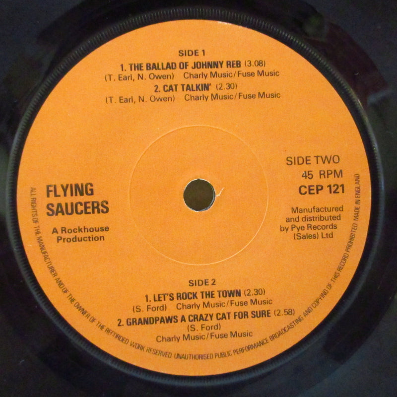FLYING SAUCERS (フライング・ソーサーズ)  - The Ballad Of Johnny Reb +3 (UK オリジナル 7"/サイン入り)