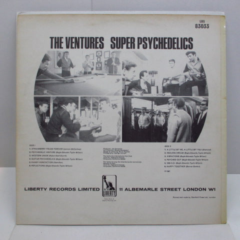 VENTURES (ベンチャーズ) - Super Psychedelics (UK:'68 Reissue STEREO)