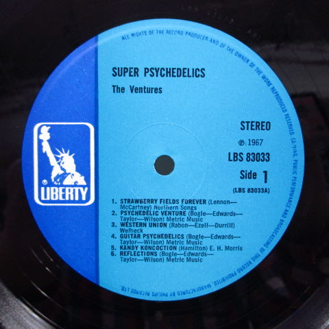 VENTURES (ベンチャーズ) - Super Psychedelics (UK:'68 Reissue STEREO)