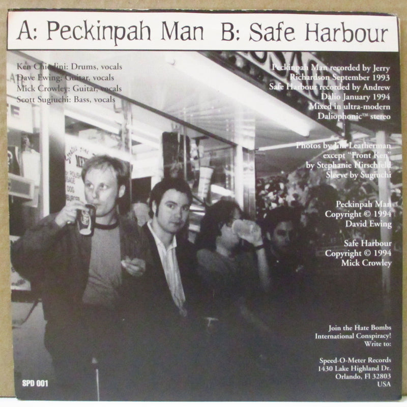 HATE BOMBS, THE (ヘイト・ボムズ)  - Peckinpah Man (US Ltd.Clear Brown Vinyl7")