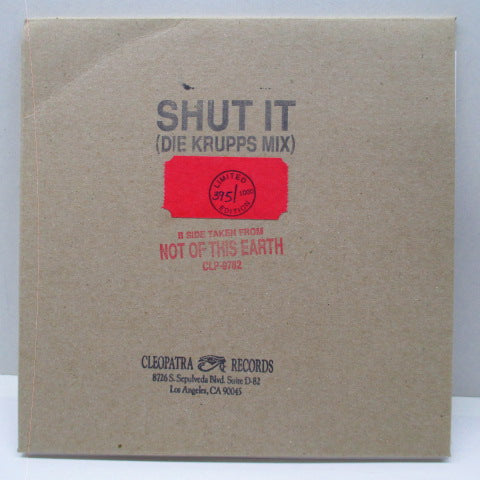 DAMNED, THE (ザ ・ダムド) - Shut It - Die Krupps Mix (US Orig.Red Vinyl 7")
