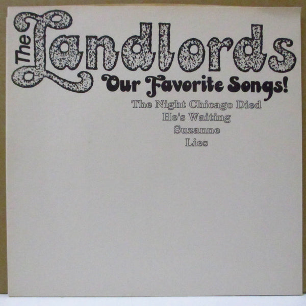 LANDLORDS, THE (ランドローズ)  - Our Favorite Songs! (US Orig.7")