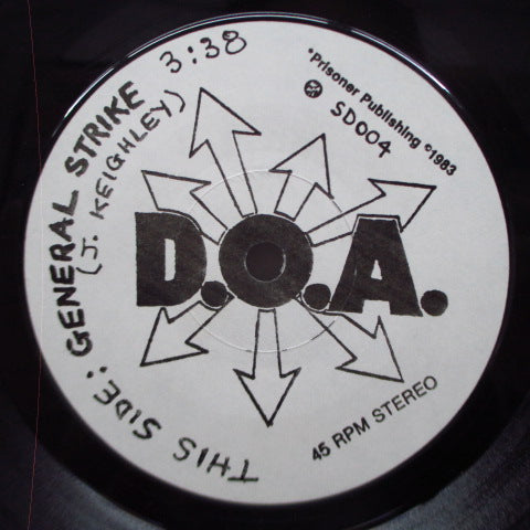 D.O.A. - General Strike (Canada Ltd.7")