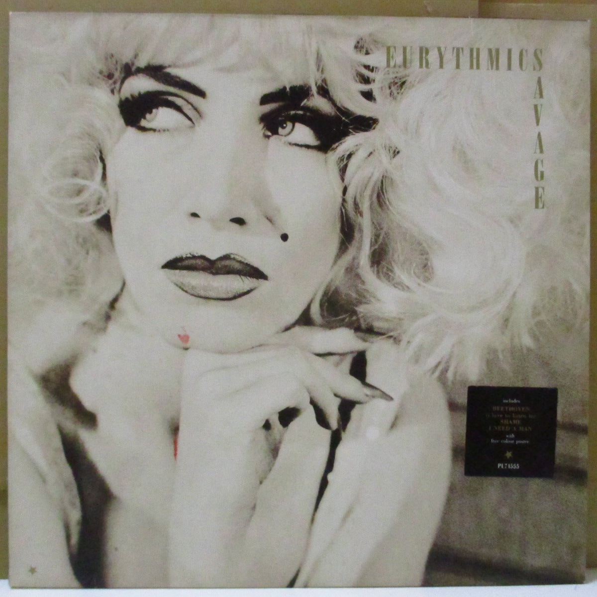 EURYTHMICS (ユーリズミックス)  - Savage (UK/EU オリジナル LP+インナー,ポスター/ステッカー付きジャケ)