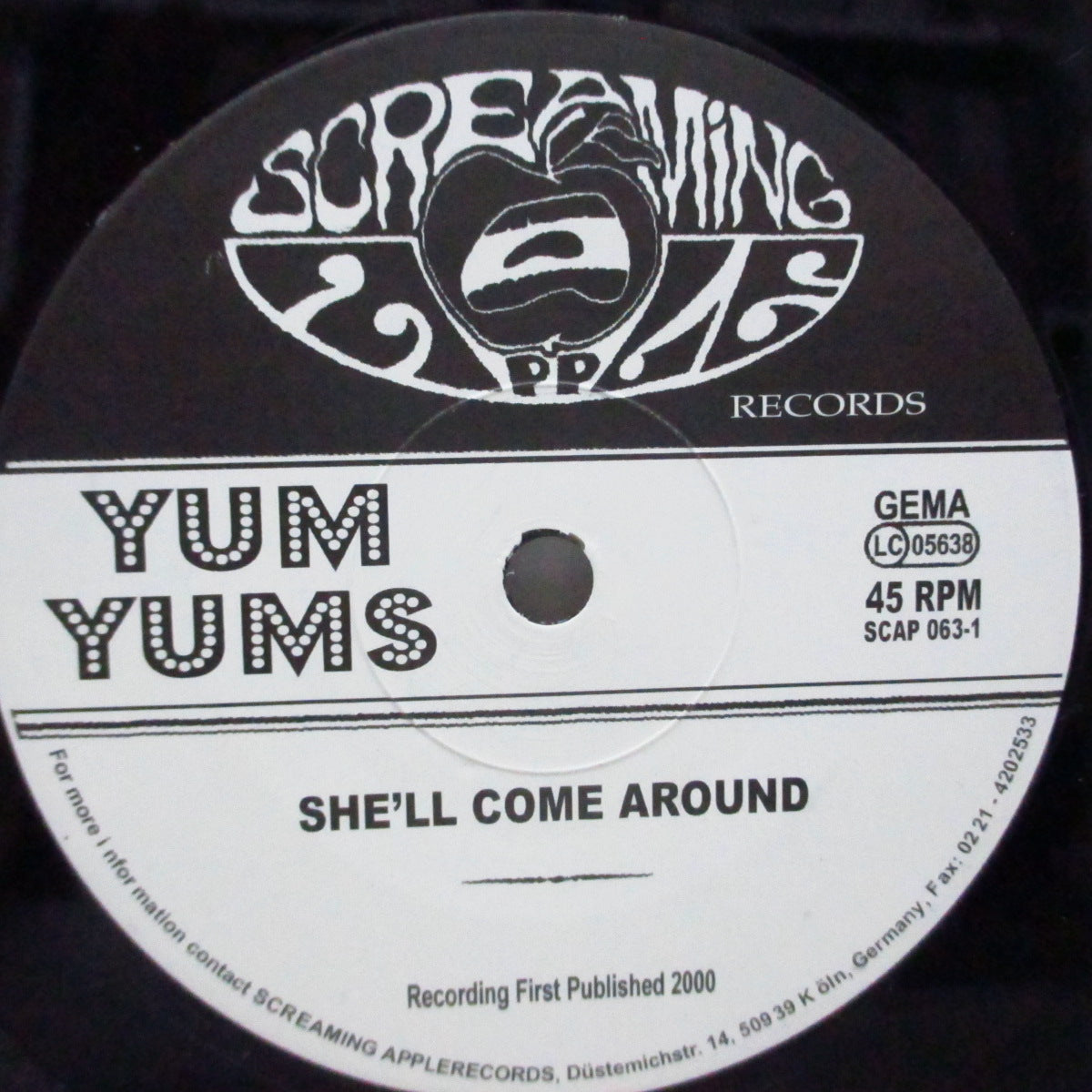 YUM YUMS, THE (ザ・ヤム・ヤムズ)  - She'll Come Around (German オリジナル 7")