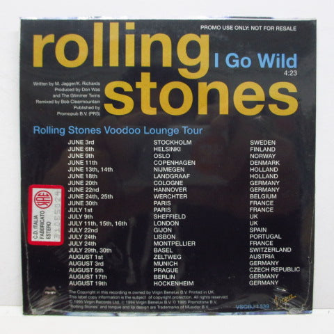 ROLLING STONES (ローリング・ストーンズ) - I Go Wild (UK Promo Card Sleeve)