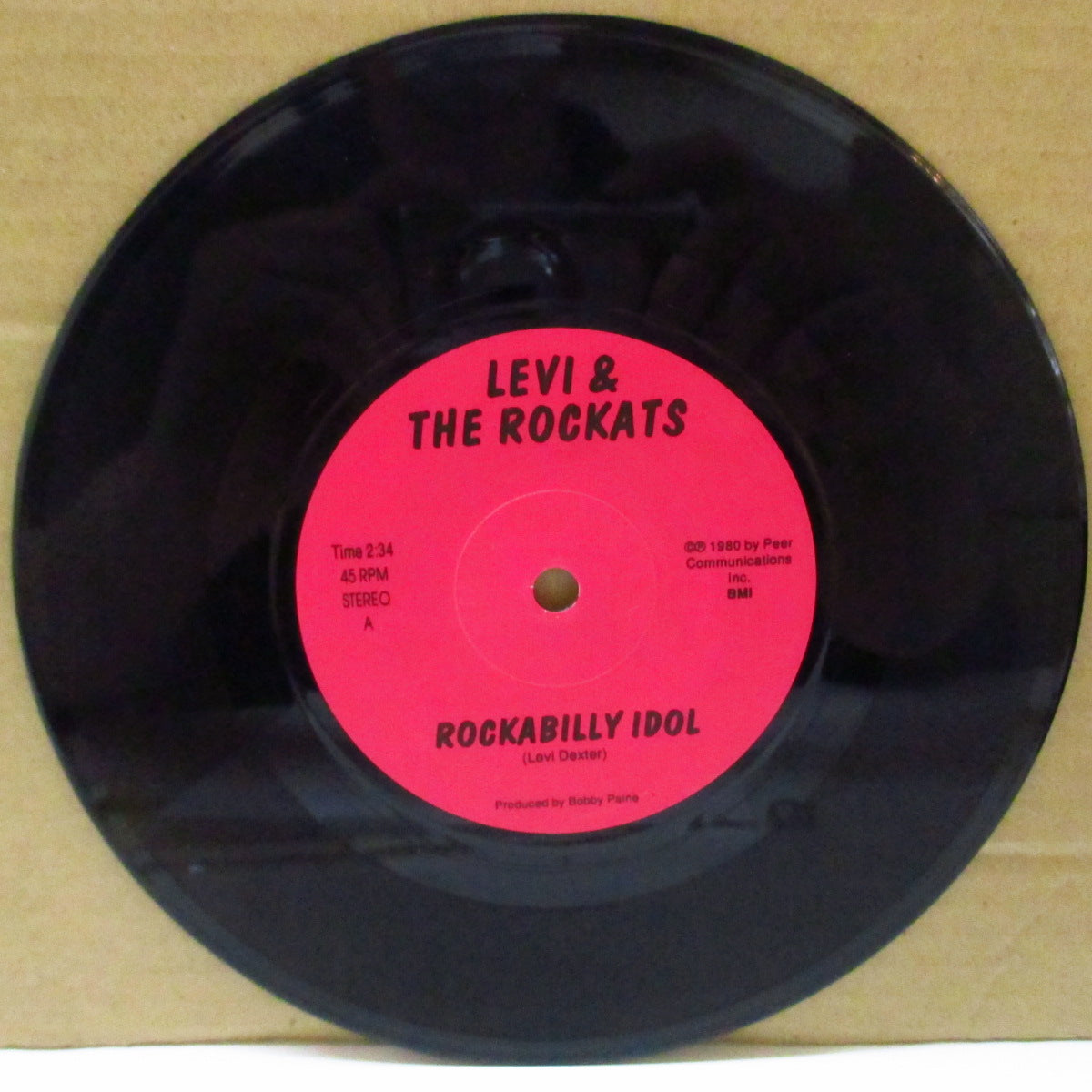 LEVI & THE ROCKATS (リーヴァイ & ザ・ロカッツ)  - Rockabilly Idol (Japan 90's 再発 7"/フラットセンター)