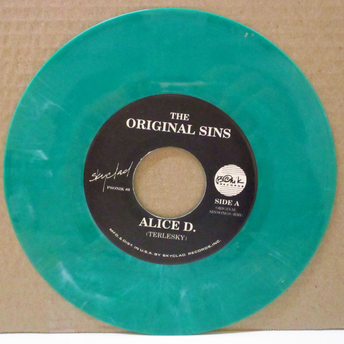 ORIGINAL SINS, THE (オリジナル・シンズ)  - Alice D. (US 1,500 Ltd.Green Marbel Vinyl 7")