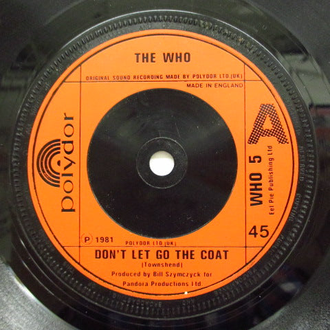 WHO - Don't Let Go The Coat (UK)