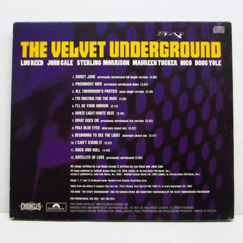 VELVET UNDERGROUND (ヴェルヴェット・アンダーグラウンド) - Selections From The Velvet Underground〜 (US PROMO)