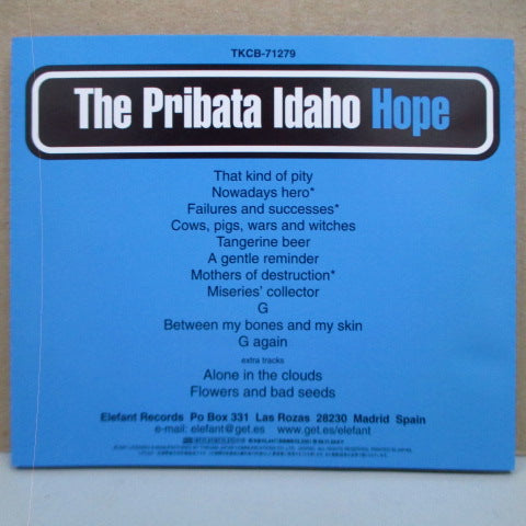 PRIBATA IDAHO, THE - Hope (Japan Orig.CD)