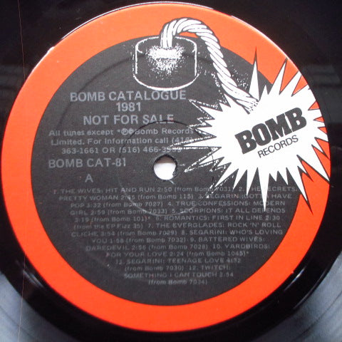 V.A. - Bomb Catalogue 1981 (Canada Promo LP)