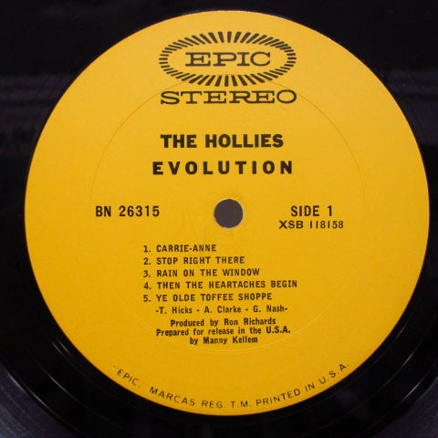 HOLLIES (ホリーズ) - Evolution (US Orig.Stereo)