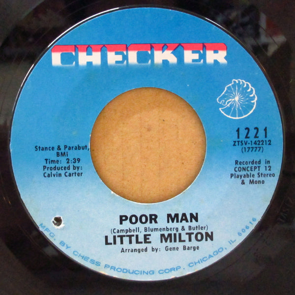 LITTLE MILTON (リトル・ミルトン)  - Poor Man (US Orig.7")