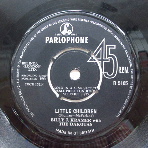 BILLY J.KRAMER WITH THE DAKOTAS - Little Children (UK Orig.)