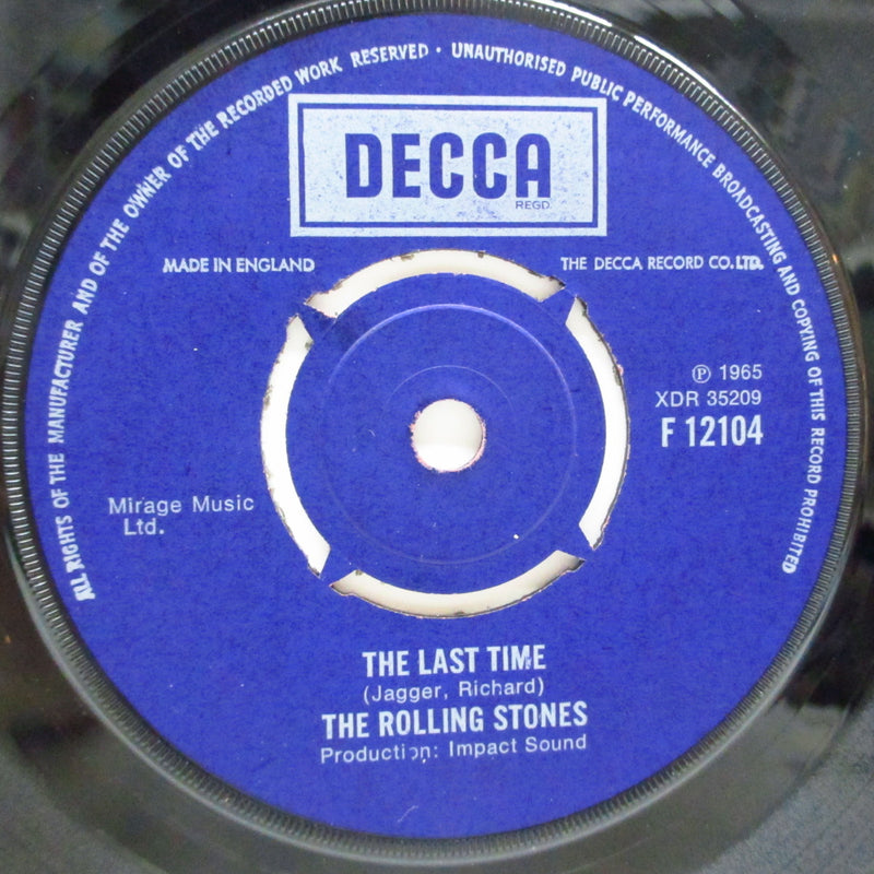 ROLLING STONES (ローリング・ストーンズ)  - The Last Time (UK 60's Re Box Logo Lbl.7"+CS)