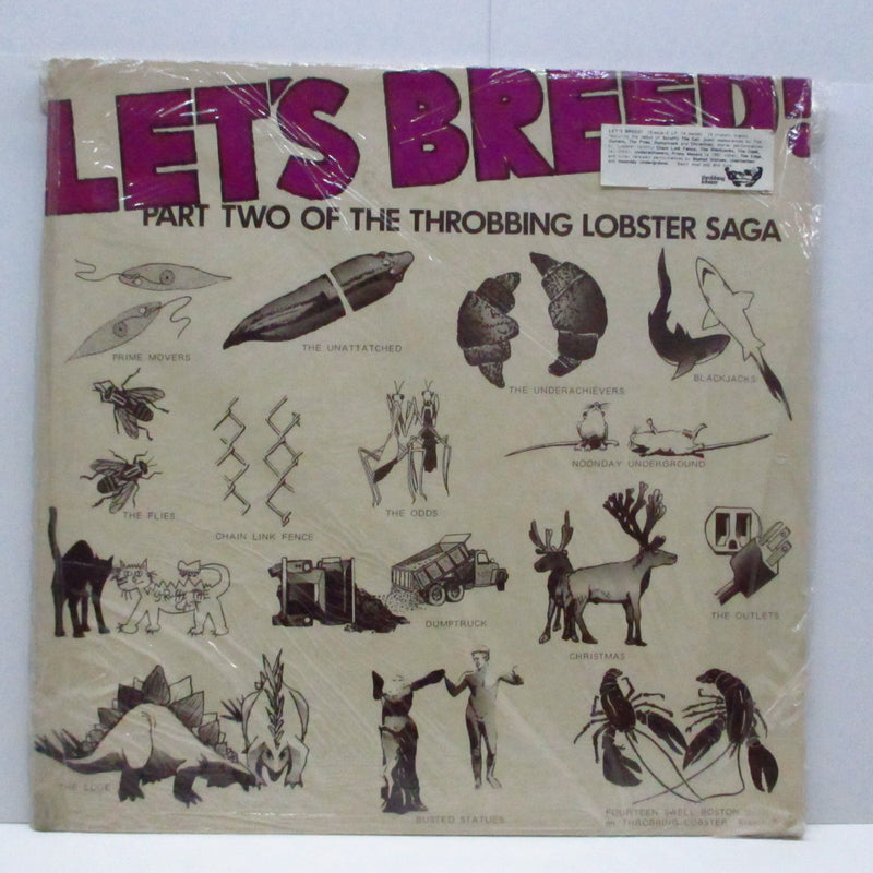 V.A. - Let's Breed! : Part Two Of The Throbbing Lobster Saga (US Orig.LP+Stickered Purple Logo CVR/SEALED)