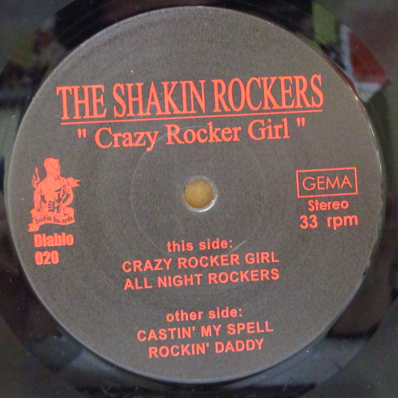 SHAKIN ROCKERS, THE (ザ・シェイキン・ロッカーズ)  - Crazy Rocker Girl +3 (German オリジナル 7")