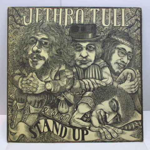 JETHRO TULL - Stand Up (UK 2nd Press Black Logo Pink/Pop-Up GS）