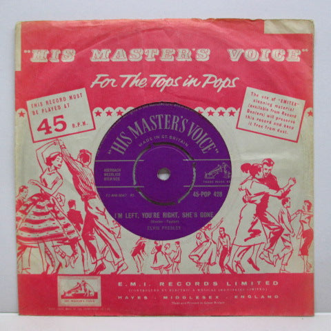 ELVIS PRESLEY - I'm Left,You're Right, She's Gone (UK HMV Orig.7"+CS)