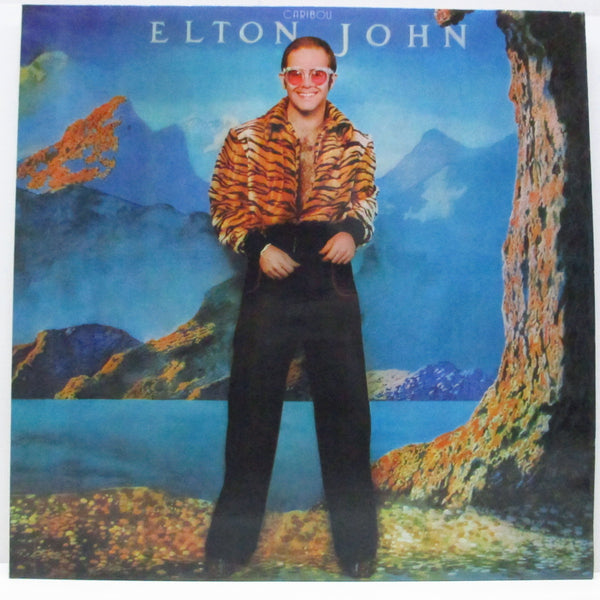 ELTON JOHN (エルトン・ジョン)  - Caribou (UK オリジナル「ブラック/レッドヴァイナル」LP+インナー/表面コーティングジャケ）