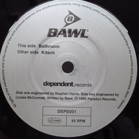 BAWL - Bathroom (UK 1,000 Ltd.7"+Numbered CVR) 