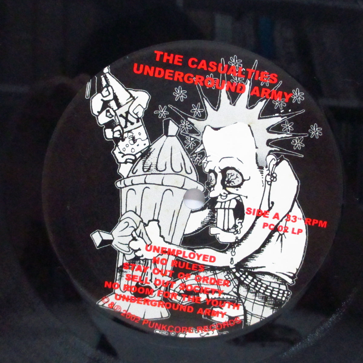 CASUALTIES, THE (カジュアルティーズ)  - Underground Army (US '02再発 LP+インナー/PC 02 LP)