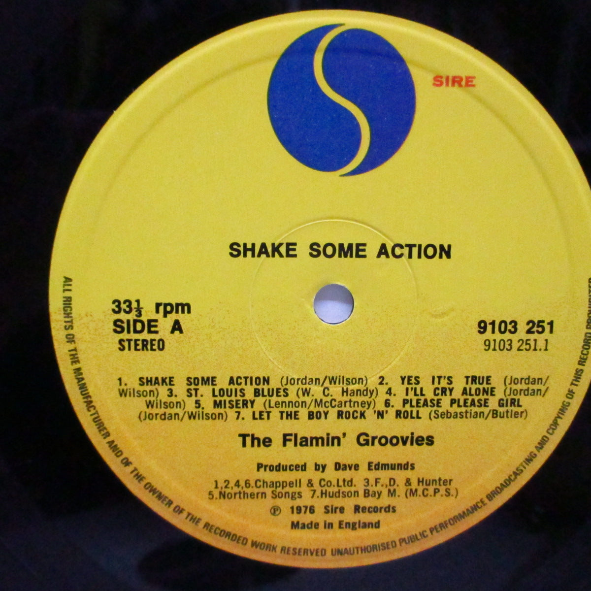 FLAMIN’ GROOVIES (フレイミン・グルーヴィーズ) - Shake Some Action (UK オリジナル LP/マットCVR)