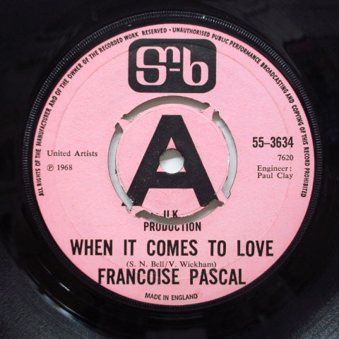 FRANCOISE PASCAL - When It Comes To Love / Got It Badly