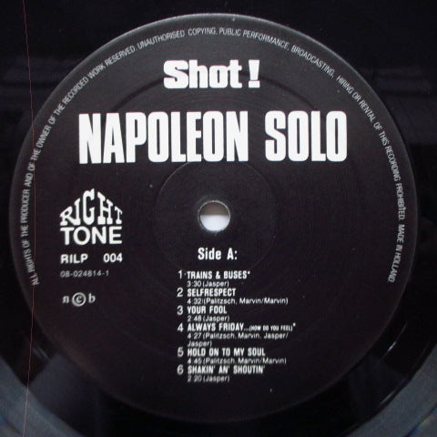 NAPOLEON SOLO - Shot! - Right Tone (Denmark Orig.LP)