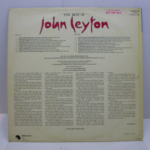 JOHN LEYTON - The Best Of (UK Orig.LP/CS)