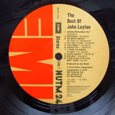 JOHN LEYTON - The Best Of (UK Orig.LP/CS)