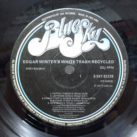 EDGAR WINTER'S WHITE TRASH - Recycled (UK Orig.)