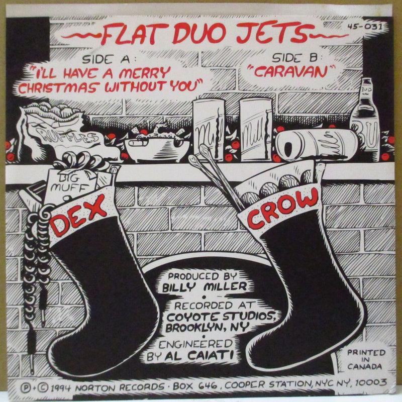 FLAT DUO JETS (フラット・デュオ・ジェッツ)  - I'll Have Merry Christmas Without You (US Orig.Clear Green Vinyl 7")