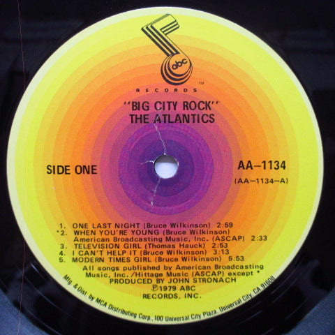 ATLANTICS, THE (ジ・アトランティックス)- Big City Rock (US オリジナル LP)