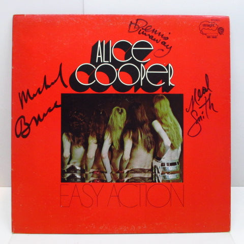 ALICE COOPER - Easy Action (US '70 Straight Re LP/Autograph GS)
