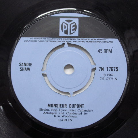 SANDIE SHAW - Monsieur Dupont (UK Orig.Round Center)