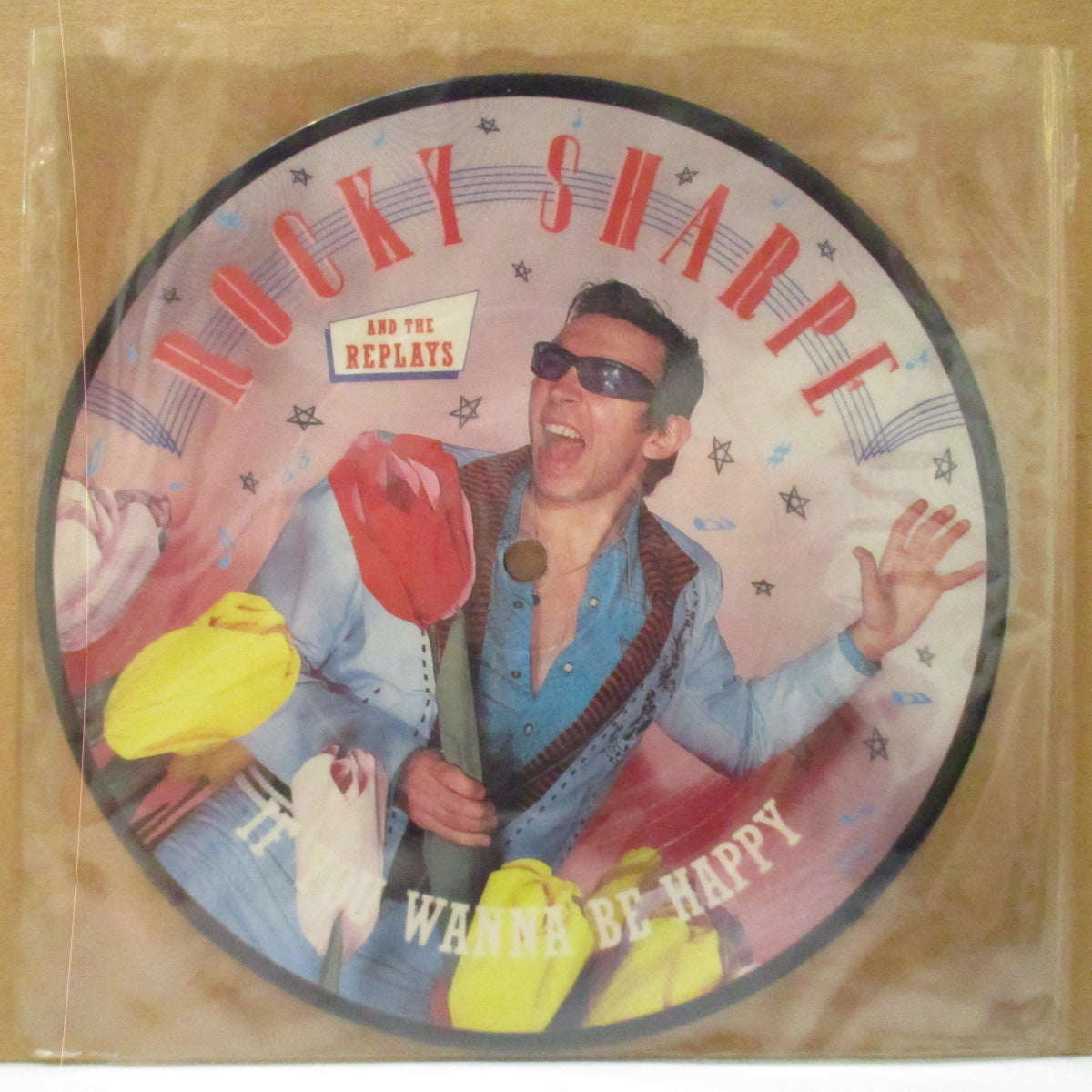 ROCKY SHARPE & THE REPLAYS - If You Wanna Be Happy (UK Orig.Picture 7")