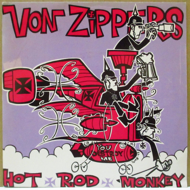 VON ZIPPERS (ヴォン・ジッパーズ)  - Hot Rod Monkey (German Orig.7")