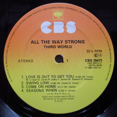 THIRD WORLD (サード・ワールド) - All The Way Strong (UK オリジナル