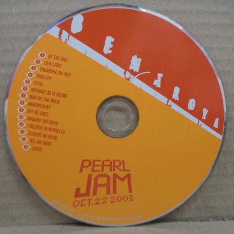 PEARL JAM - Oct. 22, 2003 - Benaroya Hall (US Orig.2xCD)