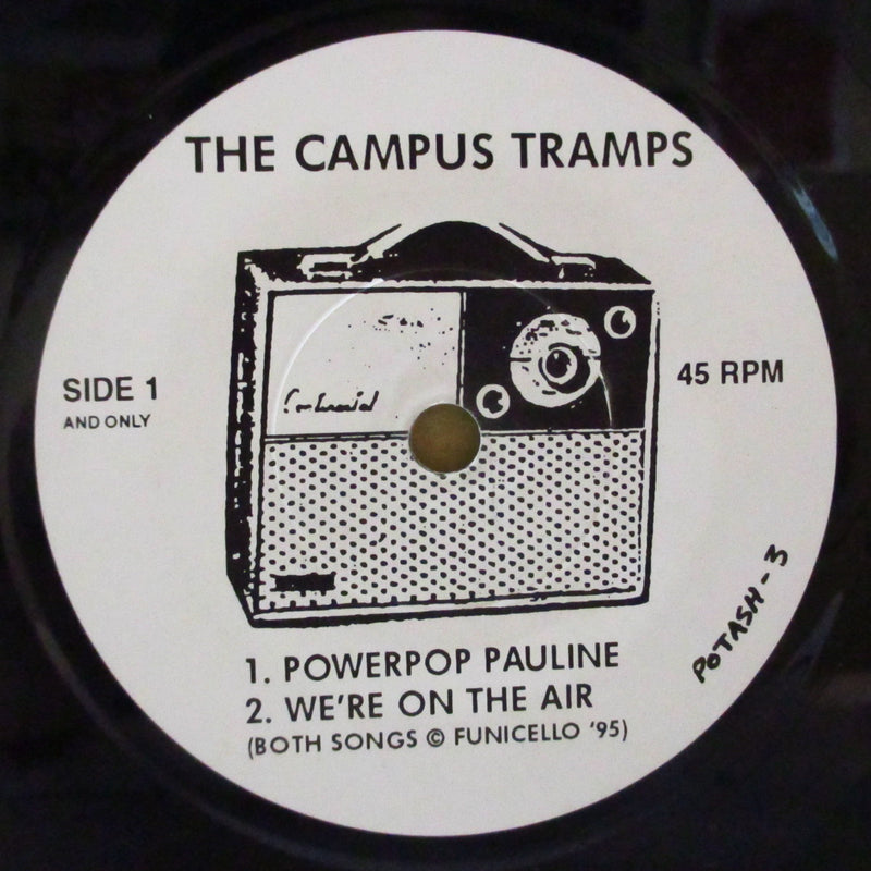 CAMPUS TRAMPS, THE (キャンパス・トランプス)  - Power Pop Pauline (UK 525 Limited 1-Sided 7"/Numbered PS)