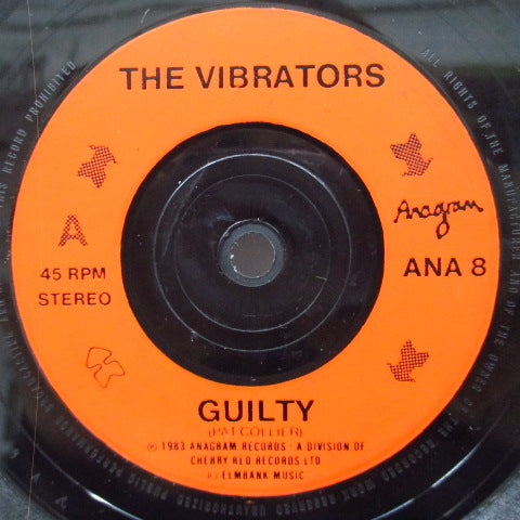 VIBRATORS, THE (ヴァイブレーターズ) - Guilty! / Hang Ten (UK Orig.7")