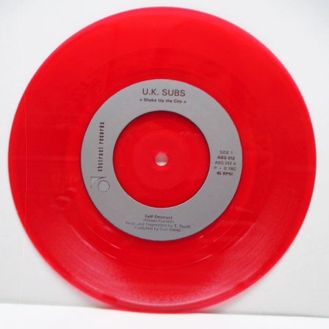 U.K. SUBS (U.K. サブス)  - Shake Up The City (UK Ltd.Red Vinyl 7")