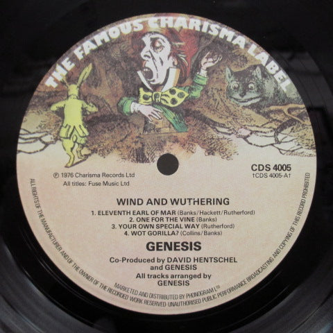 GENESIS (ジェネシス)  - Wind & Wuthering (UK オリジナル LP/Texture CVR)