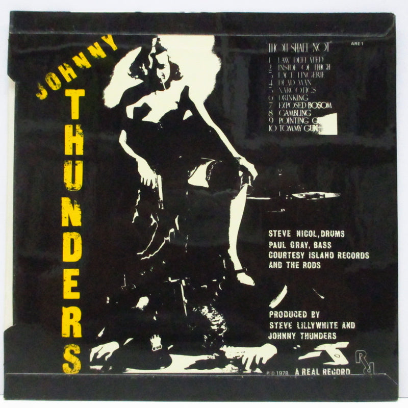 JOHNNY THUNDERS  (ジョニー・サンダース)  - Dead Or Alive / Downtown (UK オリジナル 7"+両面コーティング折り返しジャケ)